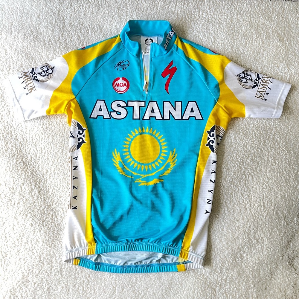 Astana cycling jersey shirt size 2